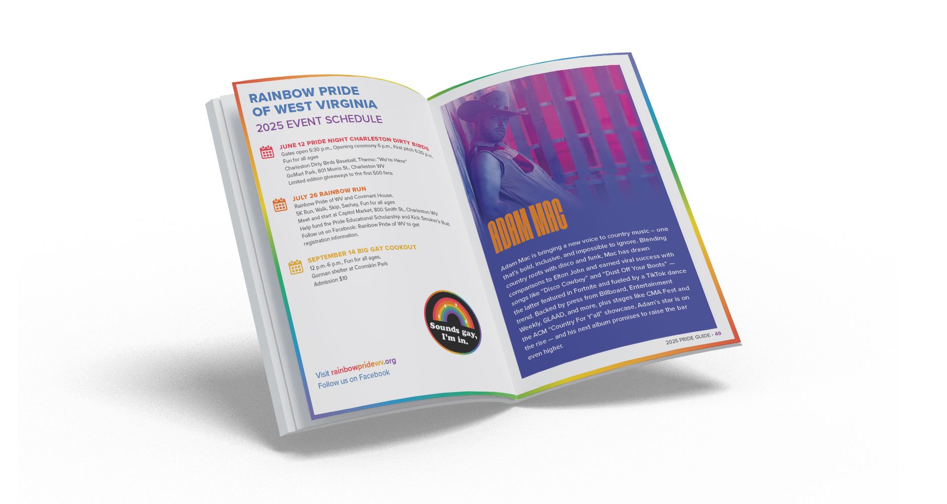 West Virginia Rainbow Pride Guide - 2025